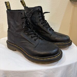 Dr. Martens Combat 1460 Pascal Womens Black Soft Leather Boots